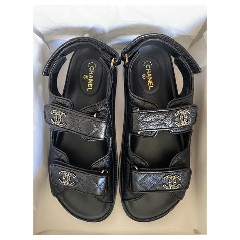 chanel dad leather sandals|dad sandals zara.